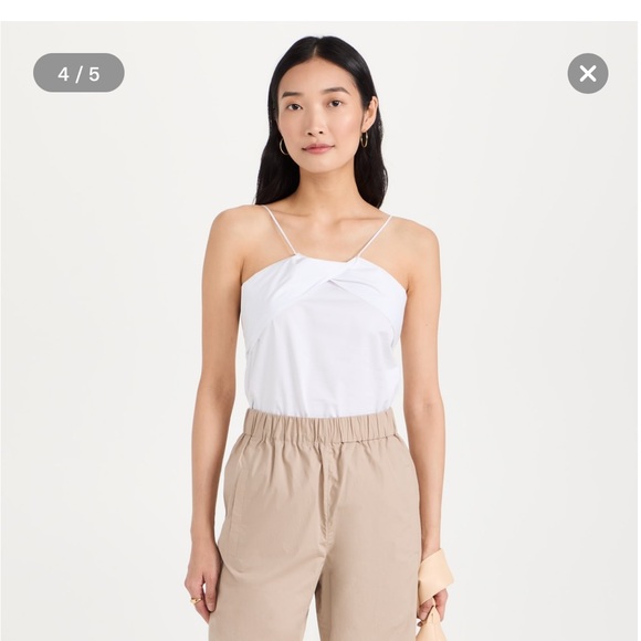 NWT Tibi Poplin Halter Top Size 00 - Can be worn two ways - Picture 3 of 10